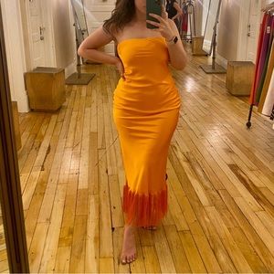 Delfi Collective | Anthropologie Orange Dress